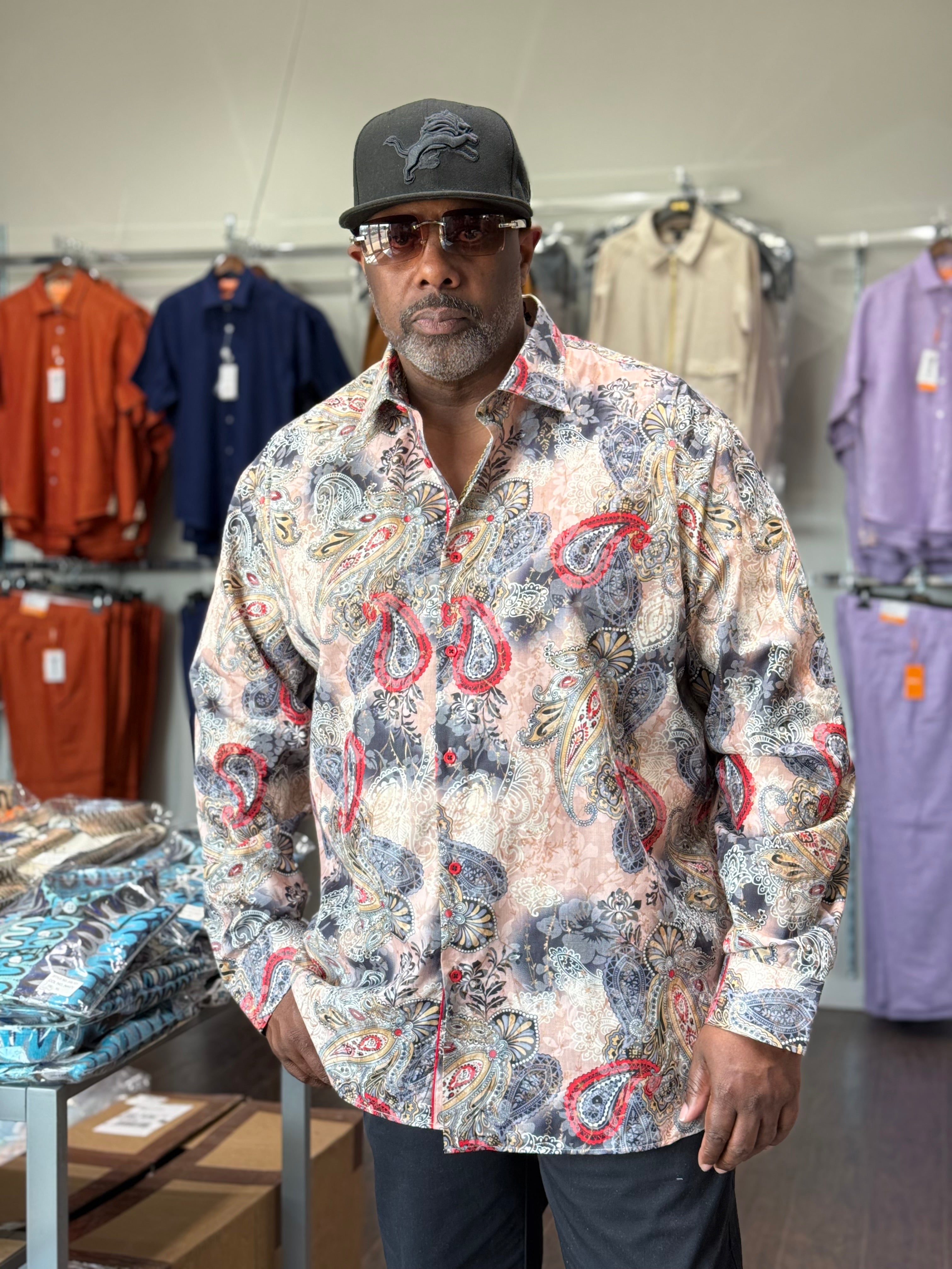 Cigar Couture "Dexter" Shirt (Beige) 5019
