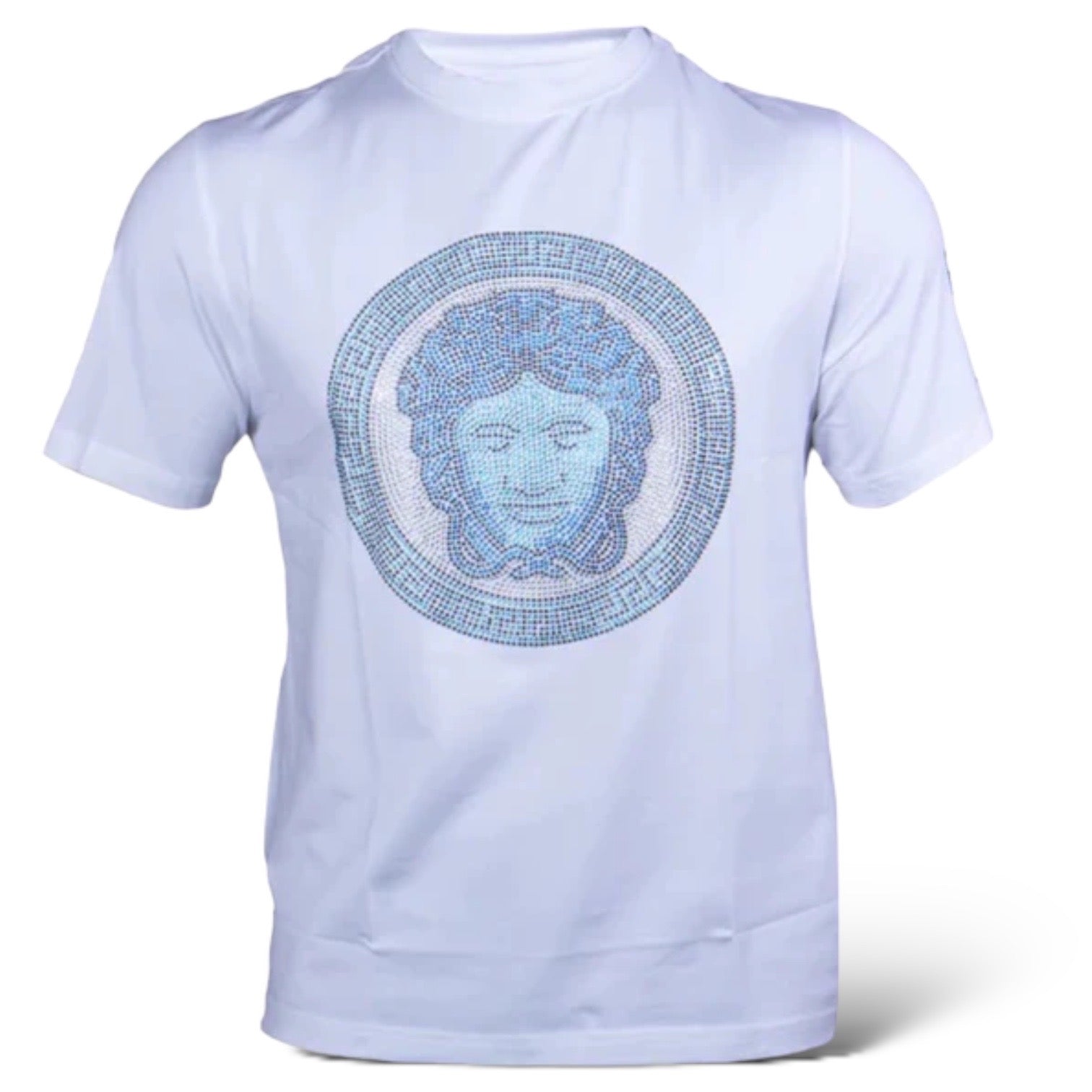 Prestige "Hot Fix" Logo Crew Neck (White/Blue) 530