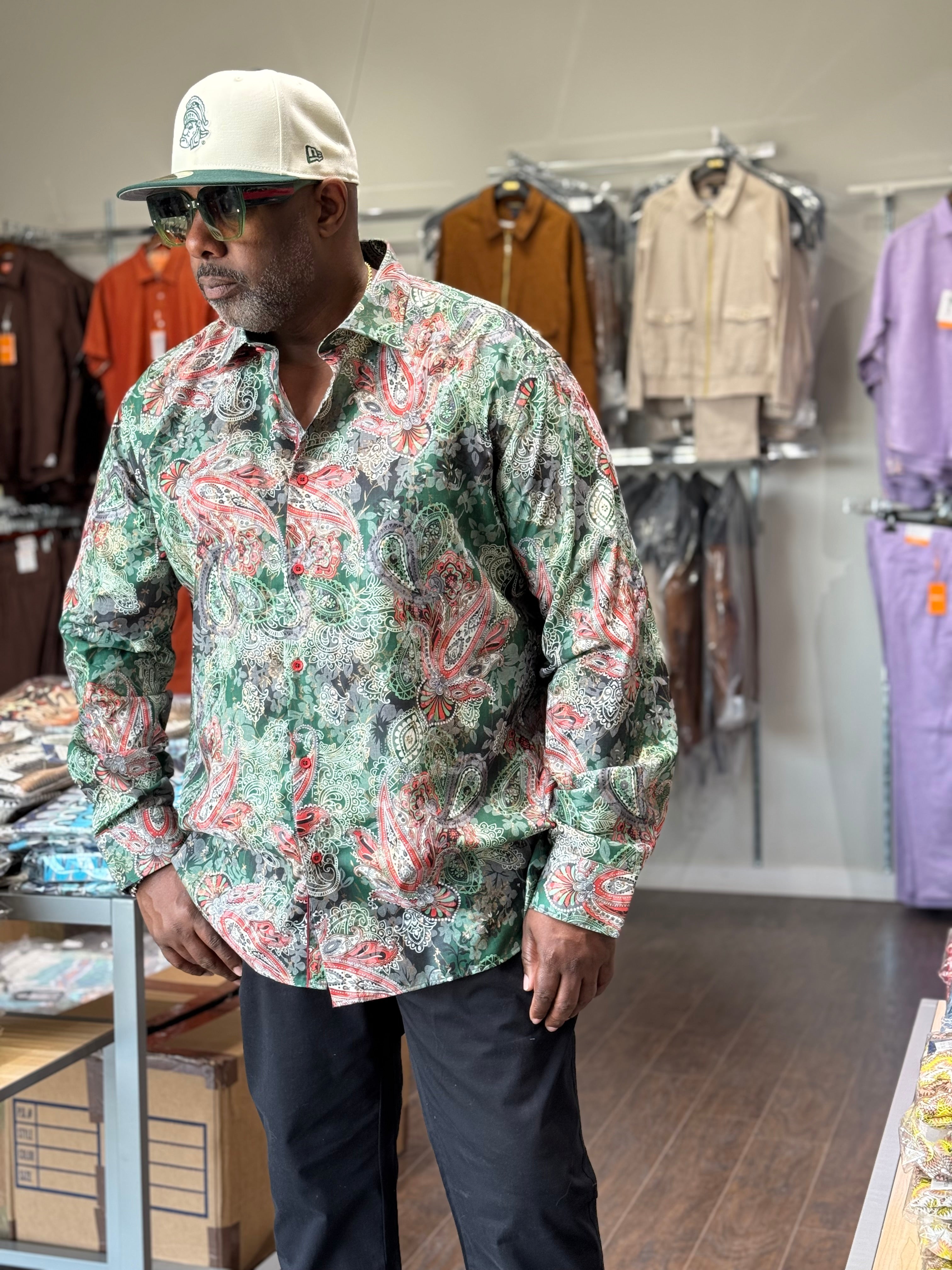 Cigar Couture "Dexter" Shirt (Forest) 5019