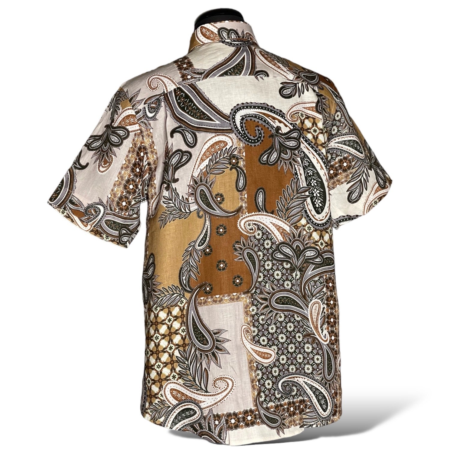 Inserch Linen S/S Shirt (Chocolate) 9739