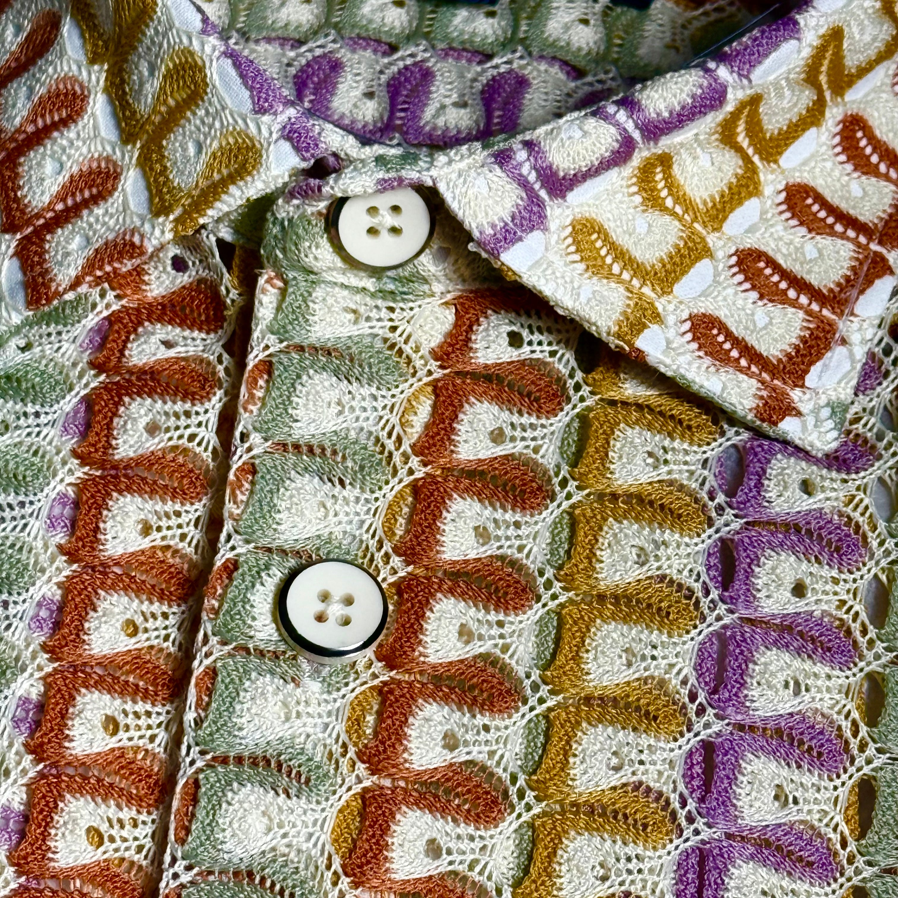 Lanzino "Woven" Short Sleeve Shirt (Tan) 120