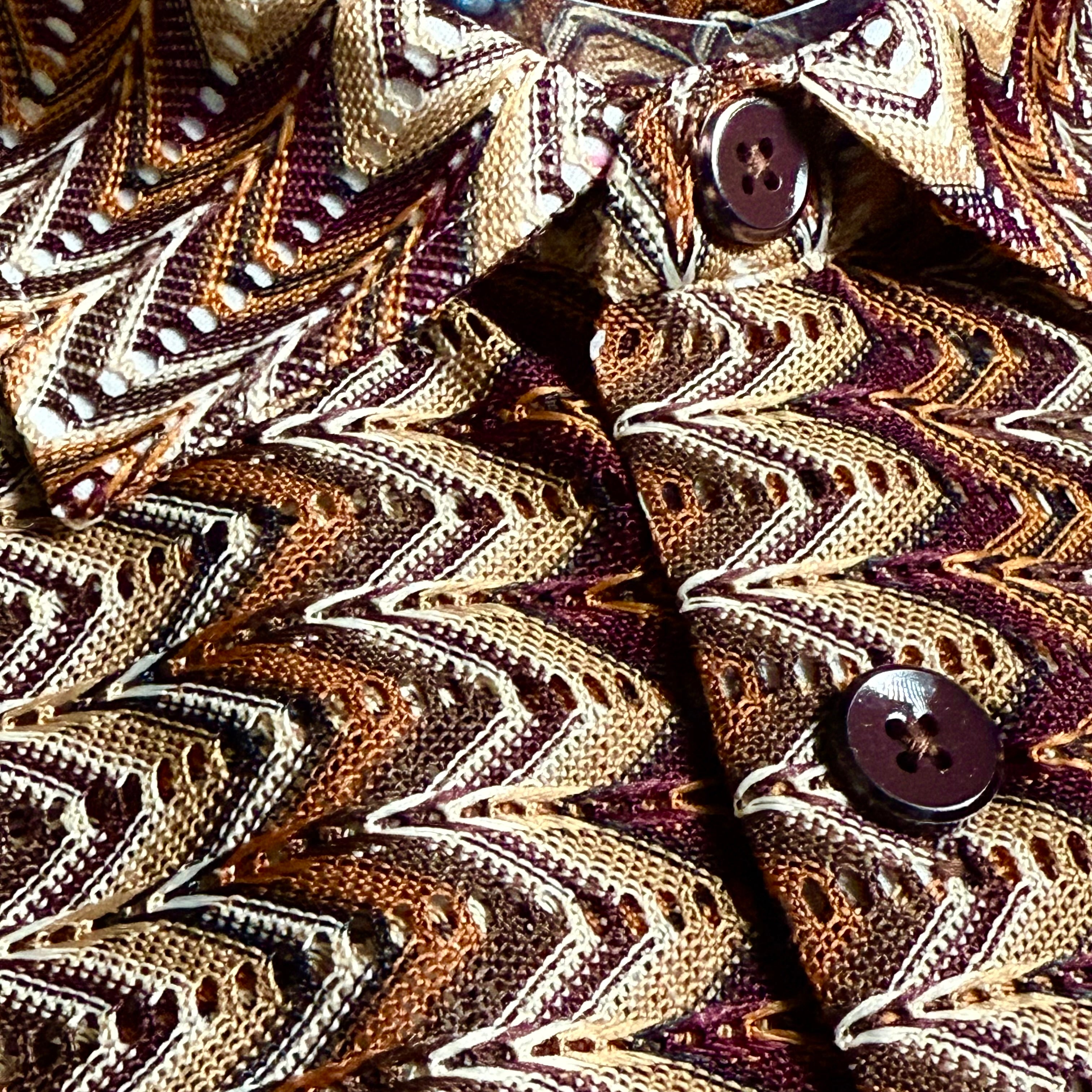 Lanzino "Woven" Short Sleeve Shirt (Brown) 118