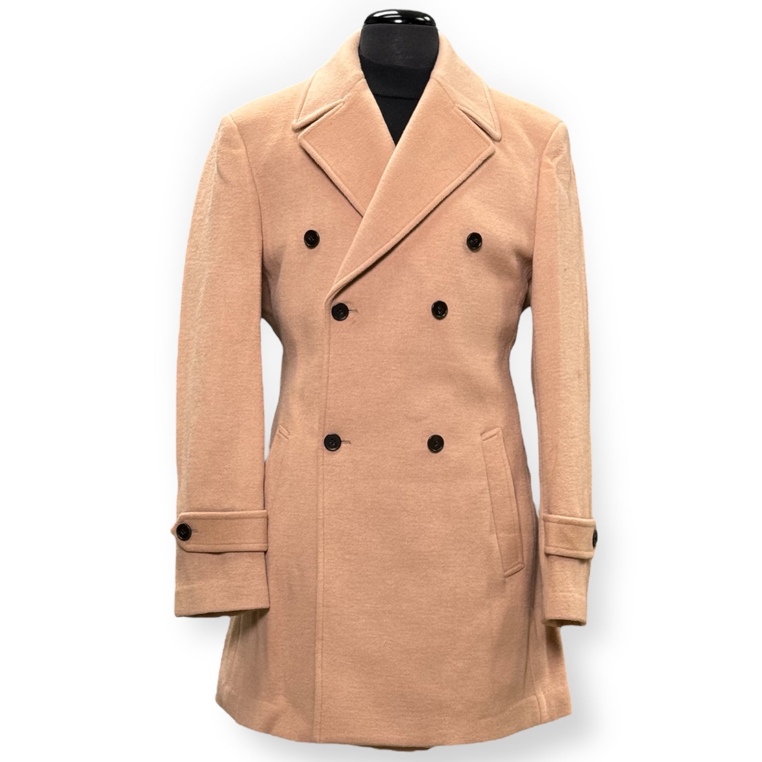 Cigar "Brentwood" 3/4 Length DB Peacoat (Oatmeal)