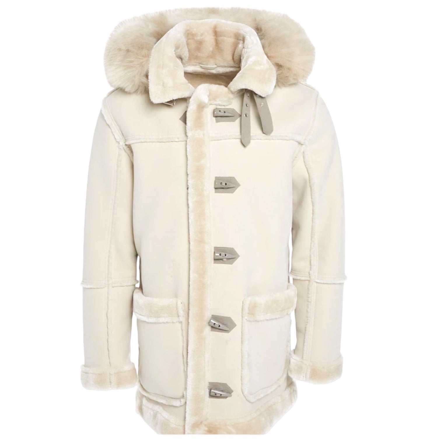 Jordan Craig Shearling Coat (Artic Wolf)