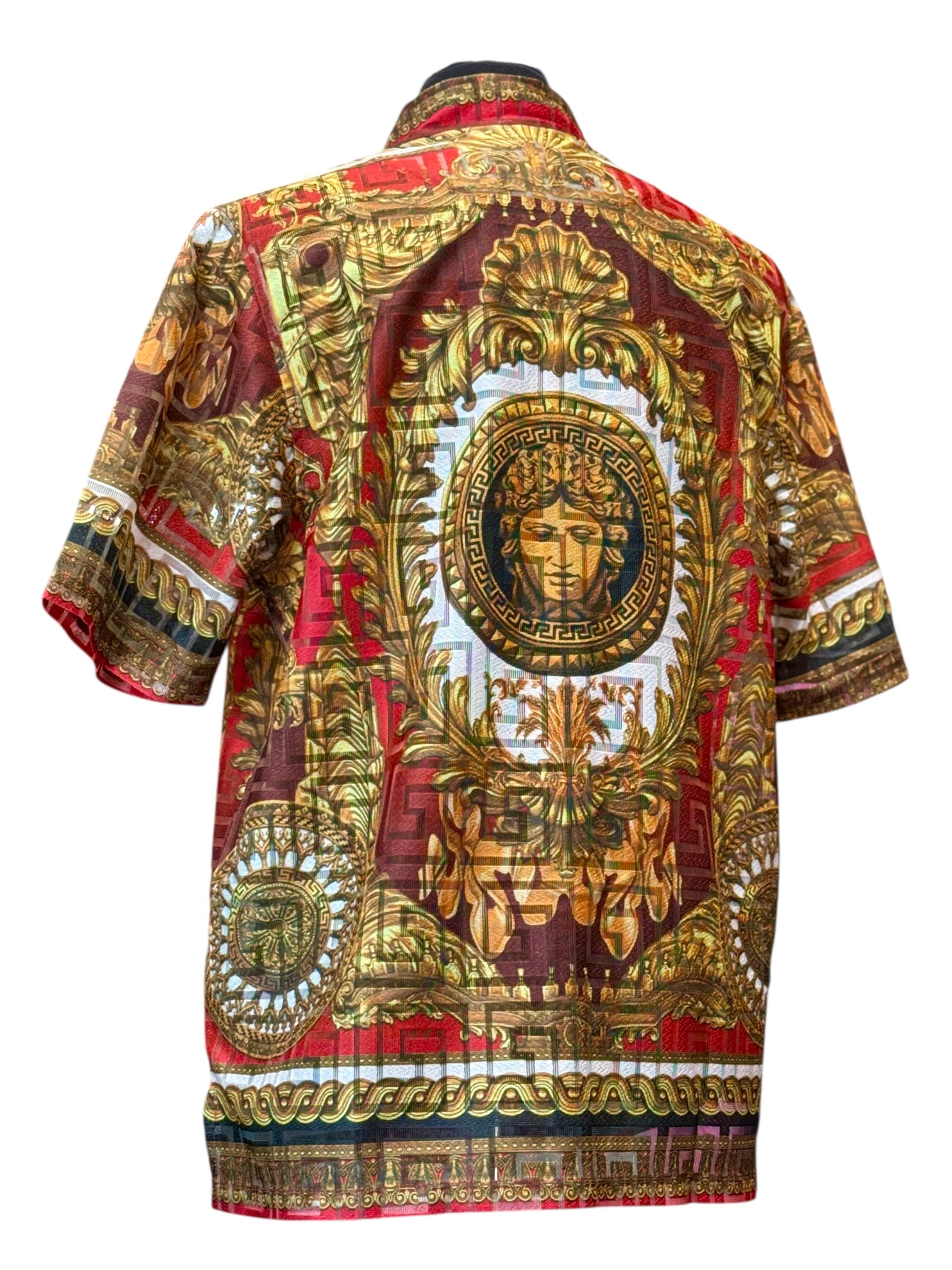 Prestige Lace Printed Shirt (Red) 300