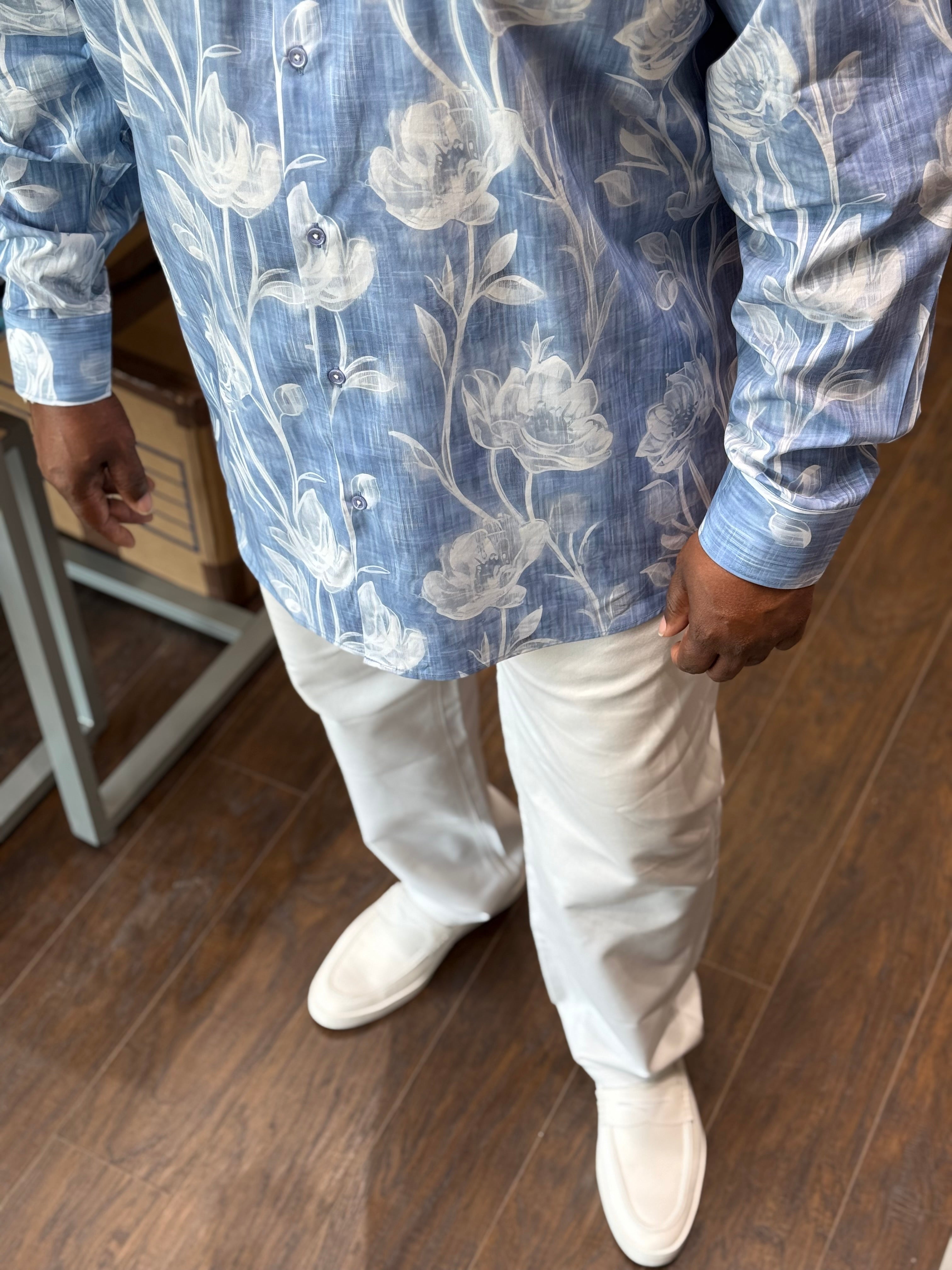 Cigar Couture "Dexter" Shirt (Indigo) 5007