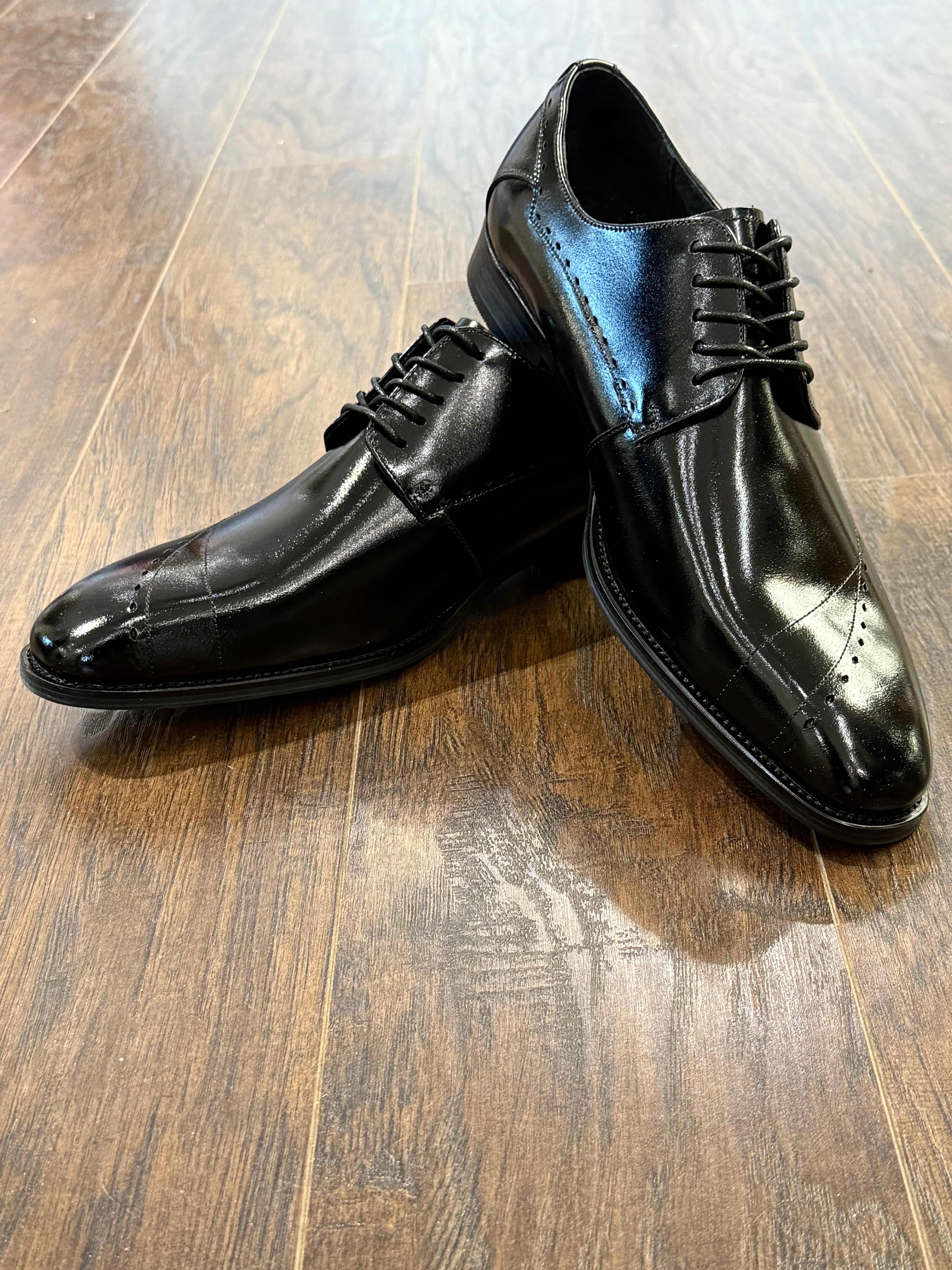 Giovani Leather Shoe "Triston" (Black)
