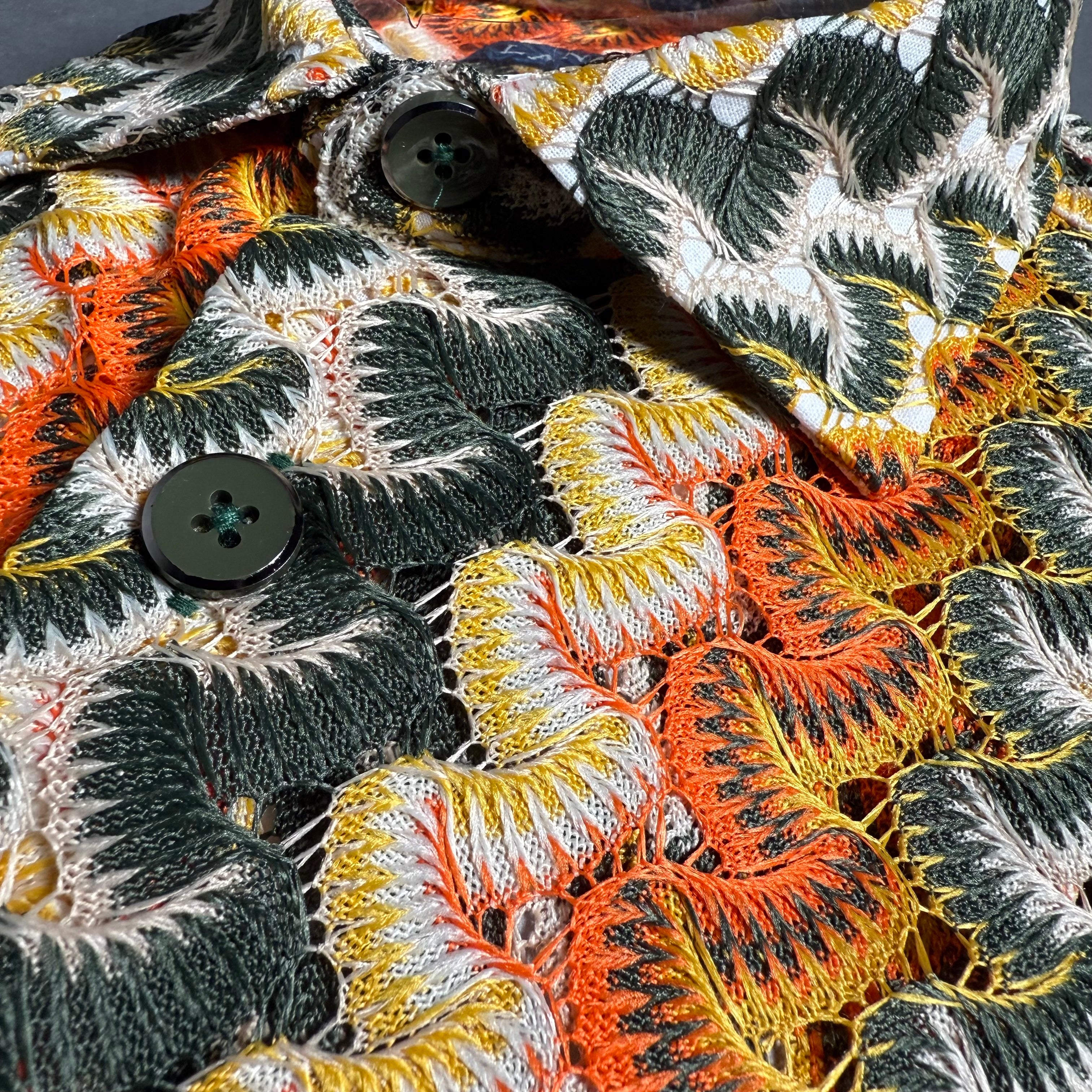 Lanzino "Woven" Short Sleeve Shirt (Olive) 119
