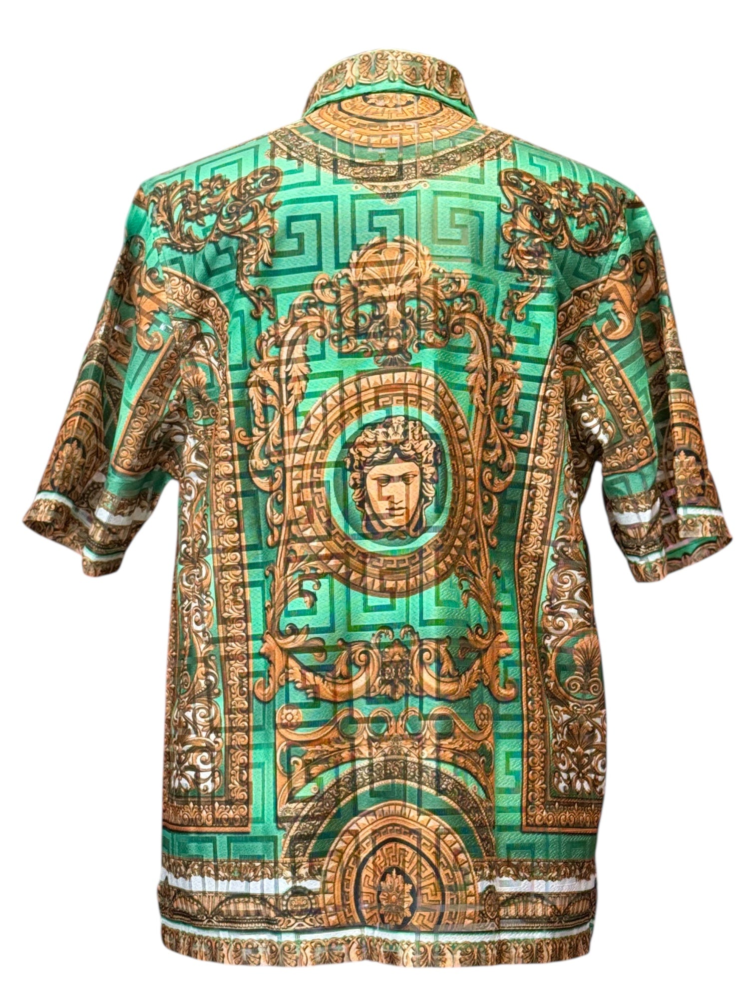 Prestige Lace Printed Shirt (Mint) 300