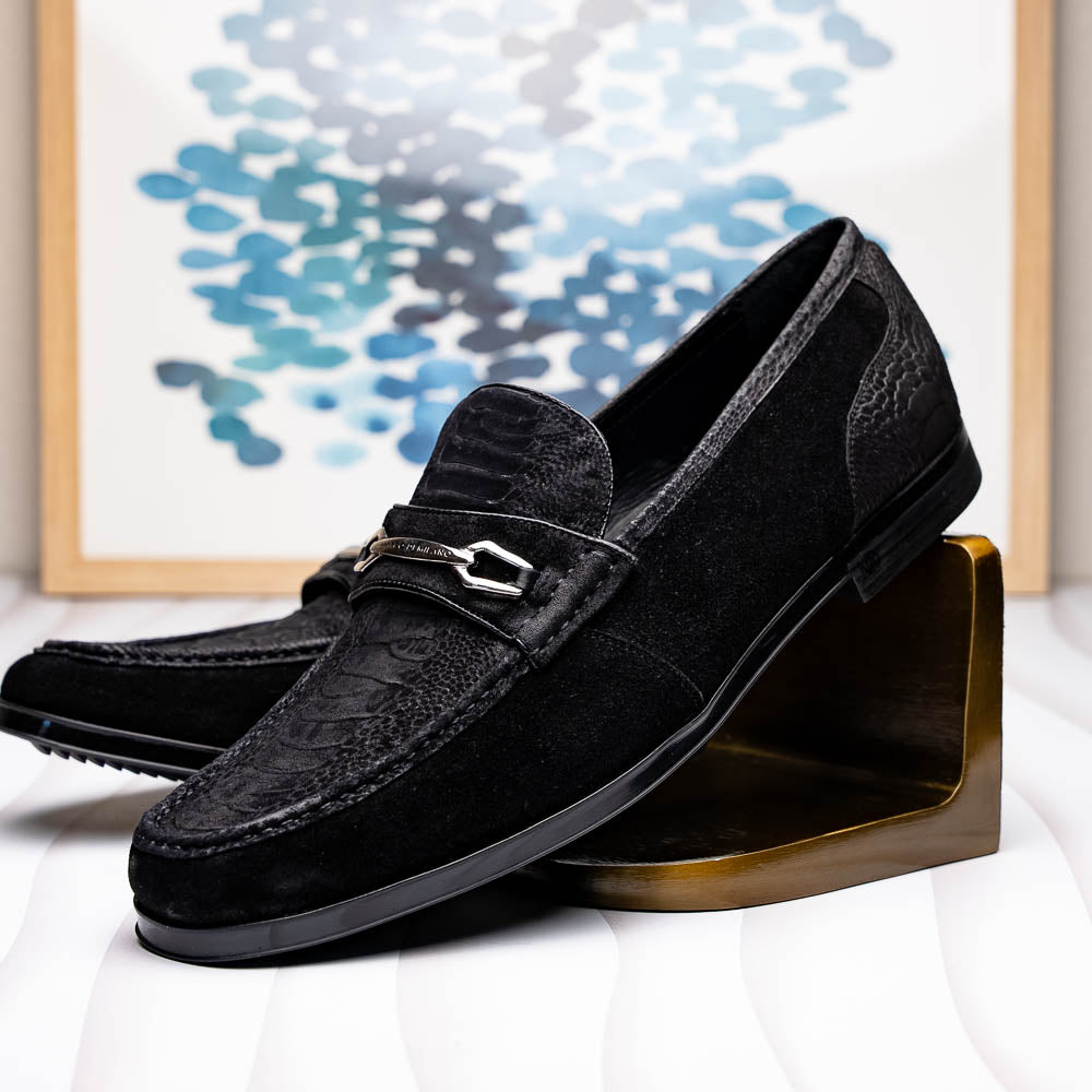 Hugo Ostrich Black