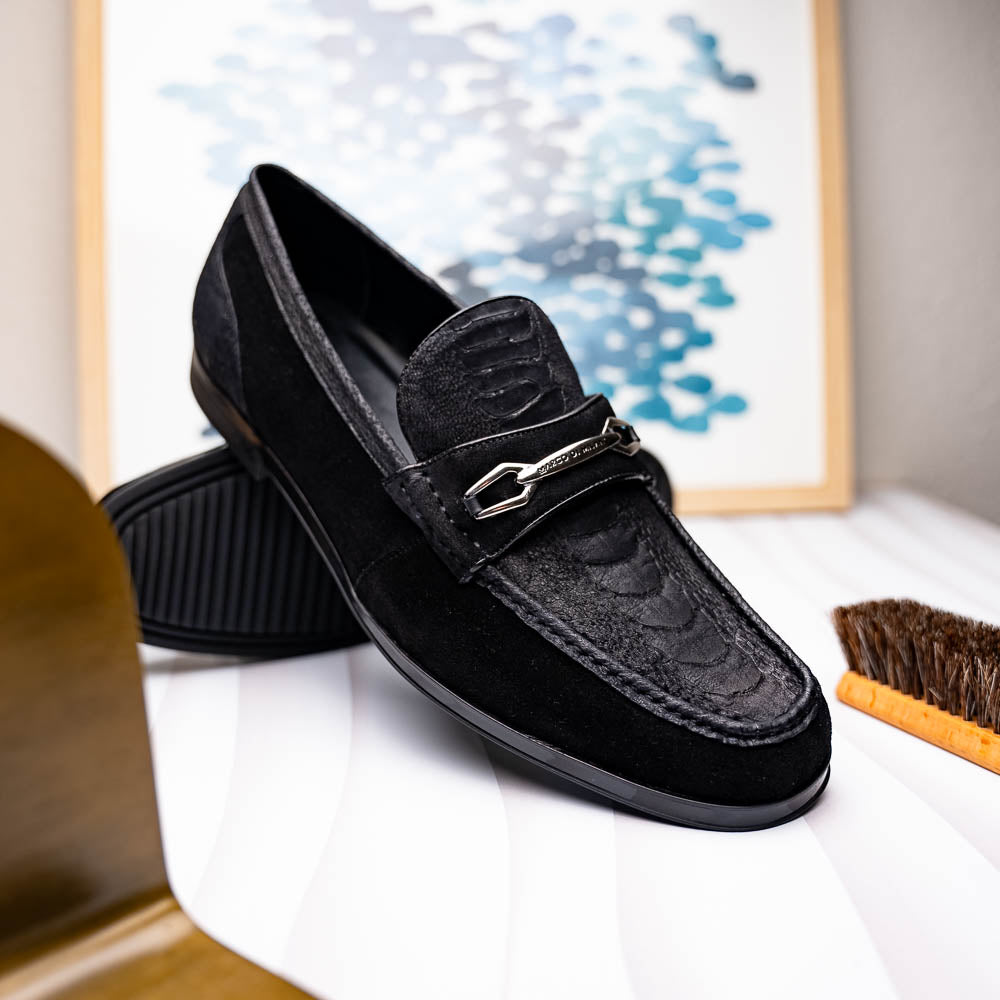 Hugo Ostrich Black