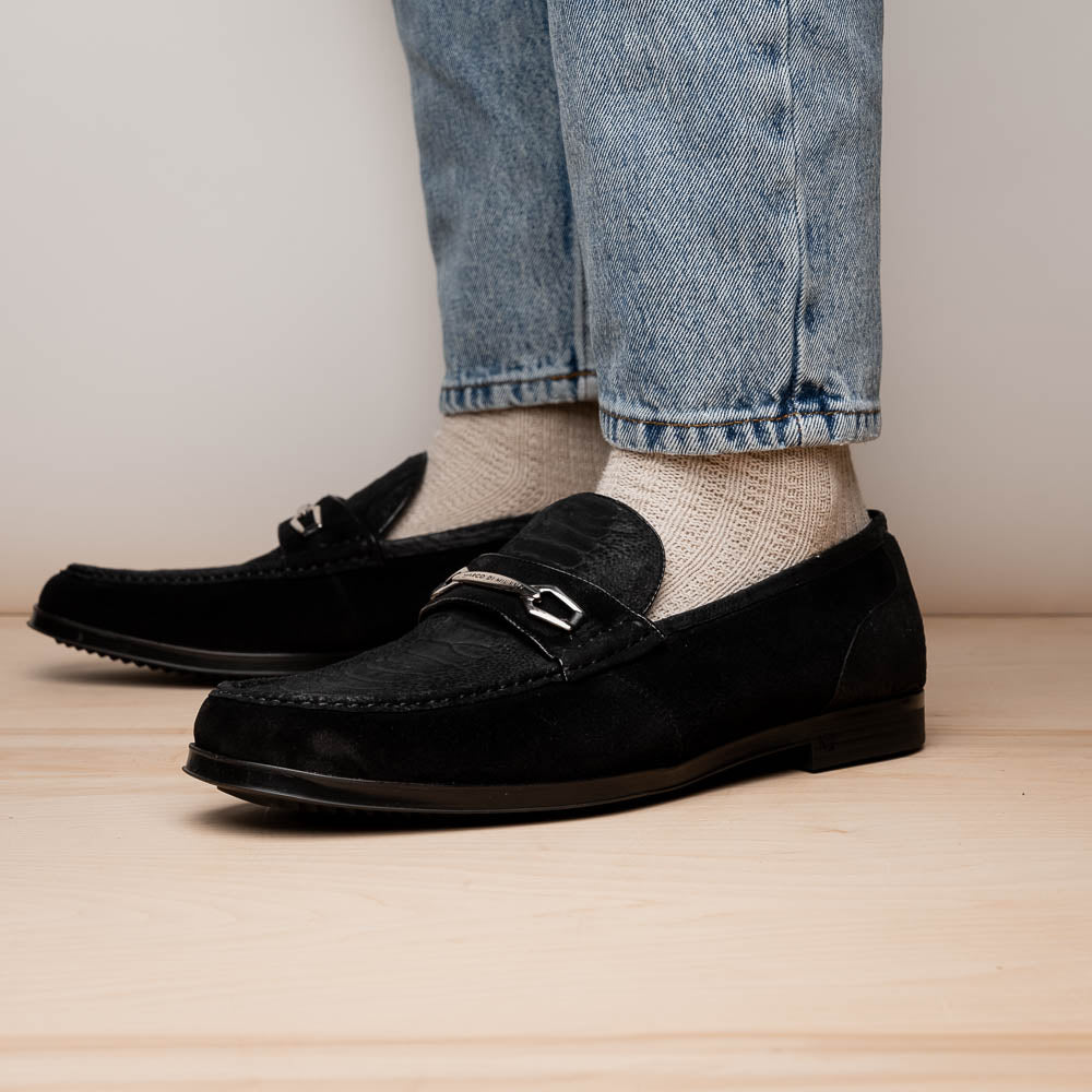 Hugo Ostrich Black