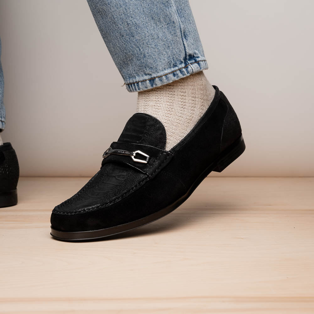 Hugo Ostrich Black