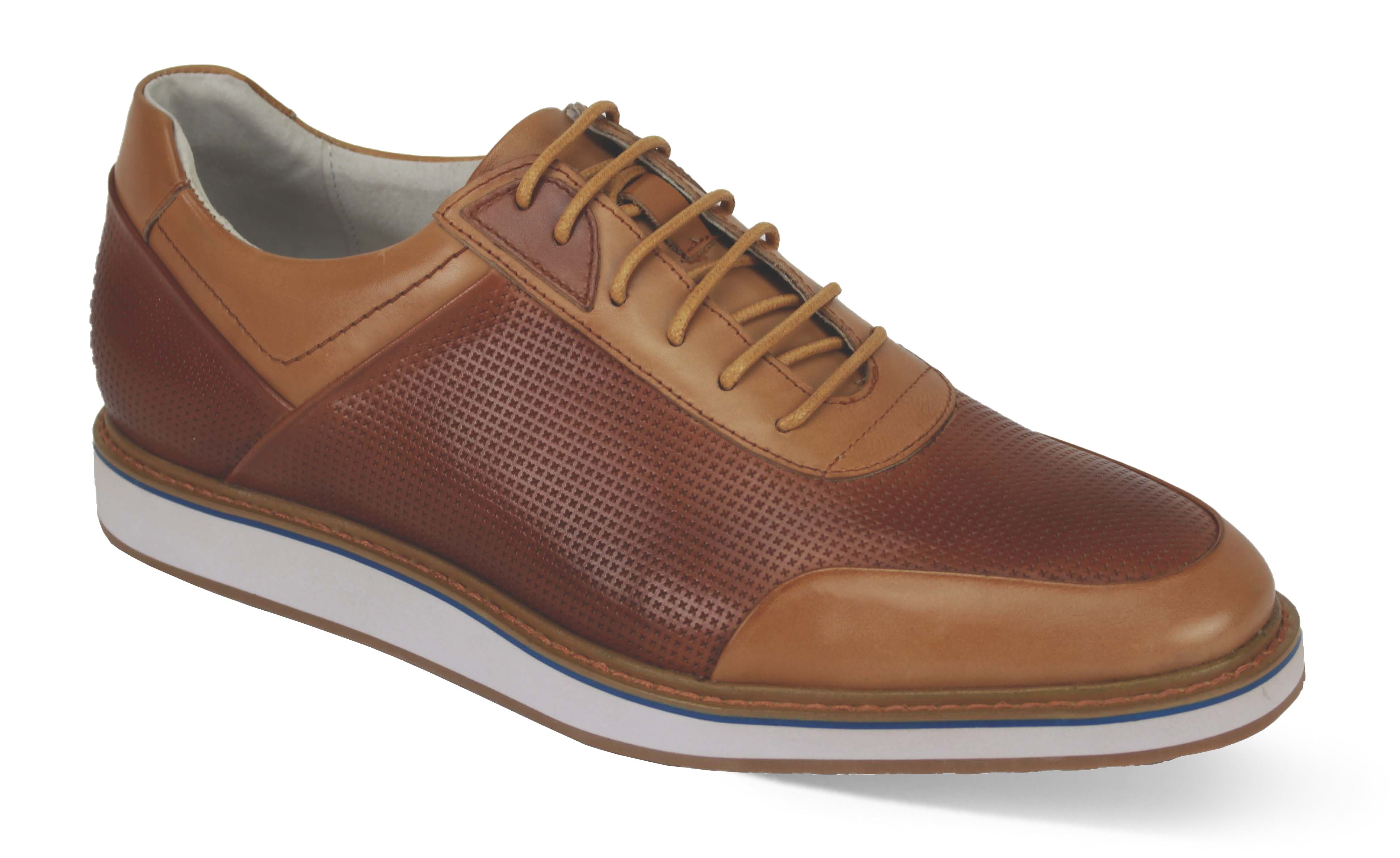Giovanni Leather Soft Bottom Shoe (Cognac) Lorenzo
