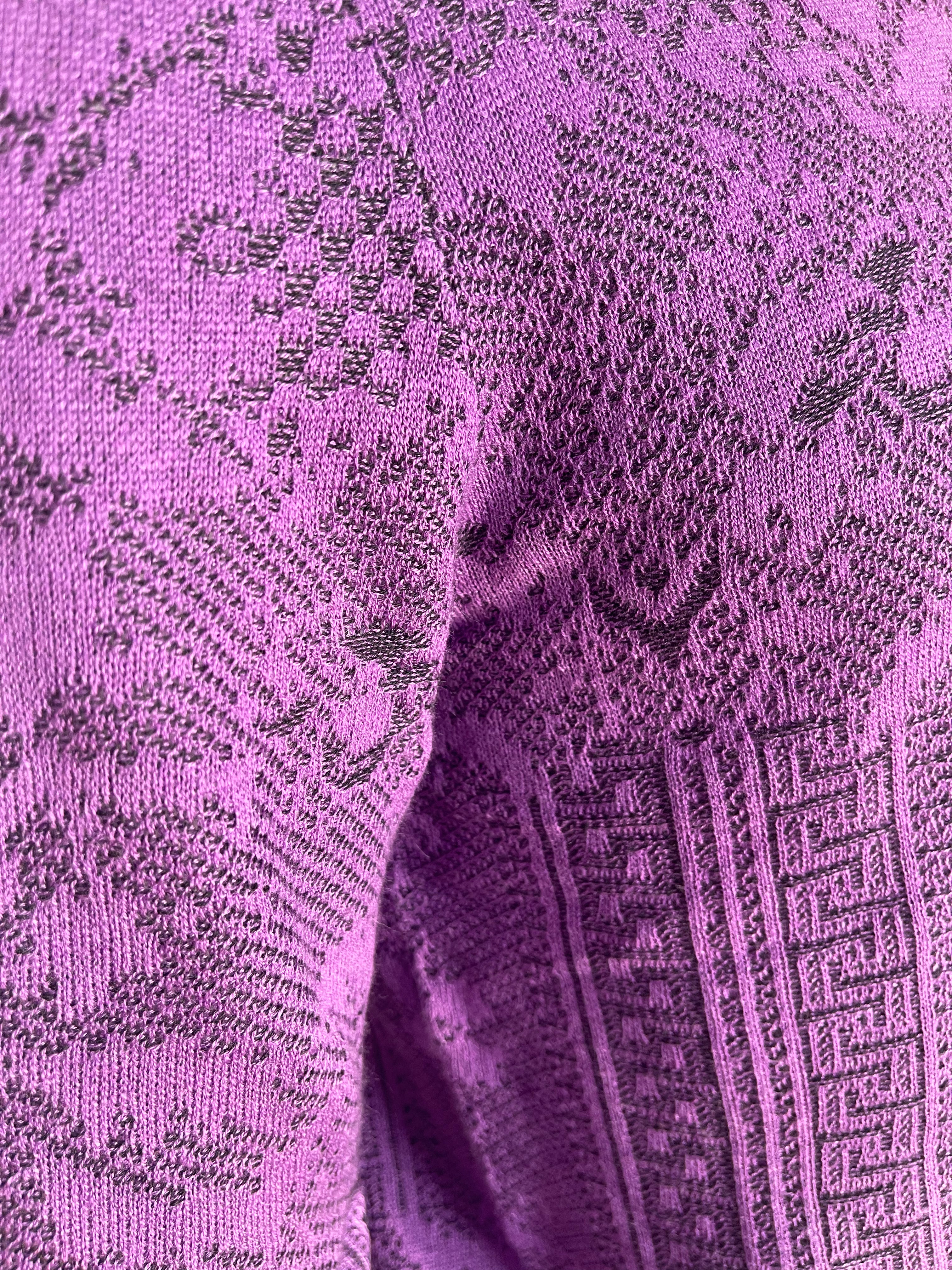 Prestige Quarter Zip "Dublin" Sweater (Purple/Black) 443