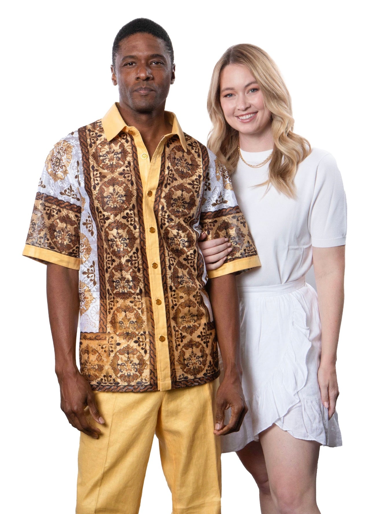 Prestige Luxury Linen Pant Set (Butter) 560