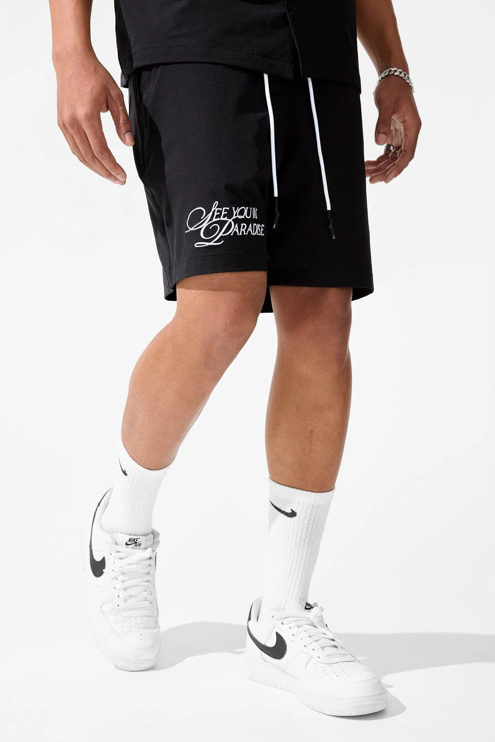 Jordan Craig "Paradise" Short Set (Black)
