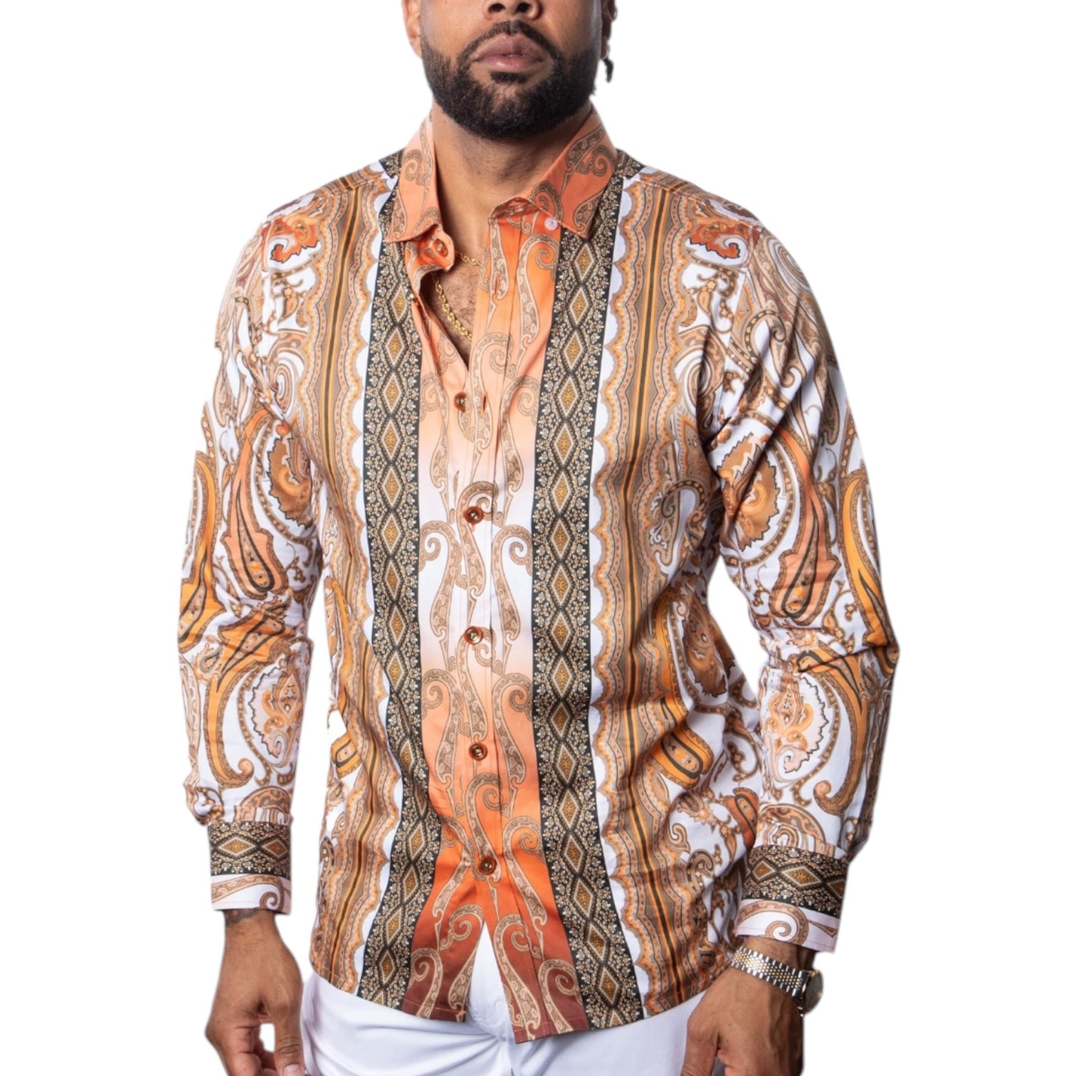 Prestige Cotton Luxury Shirt (Rust) 401