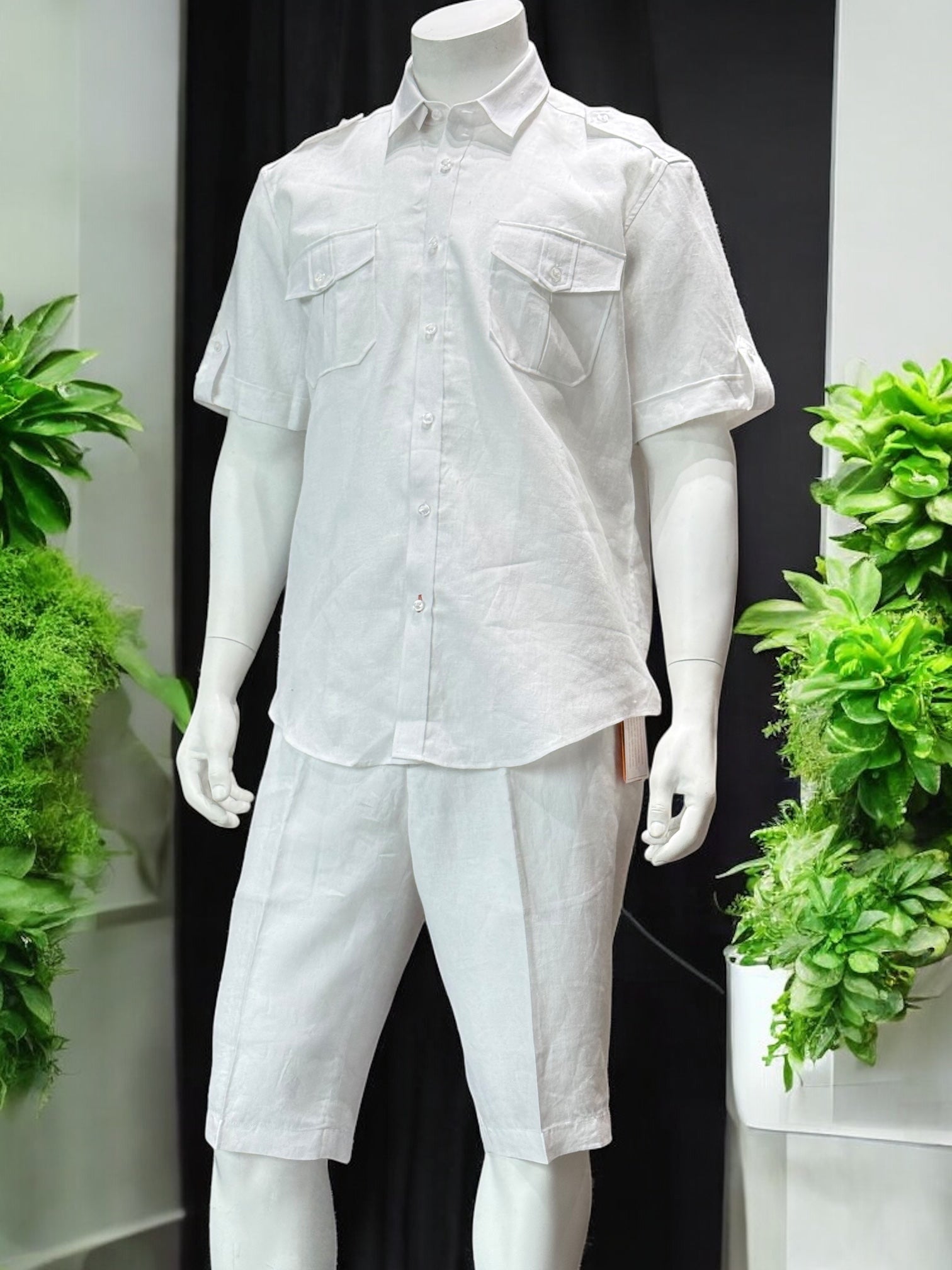 Inserch Linen Short (White) 7172