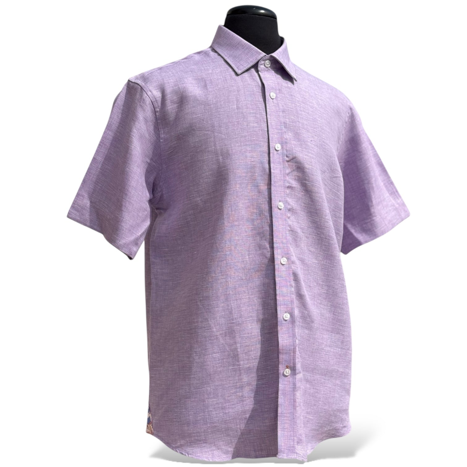 Inserch Linen S/S Shirt (Lilac) 7172