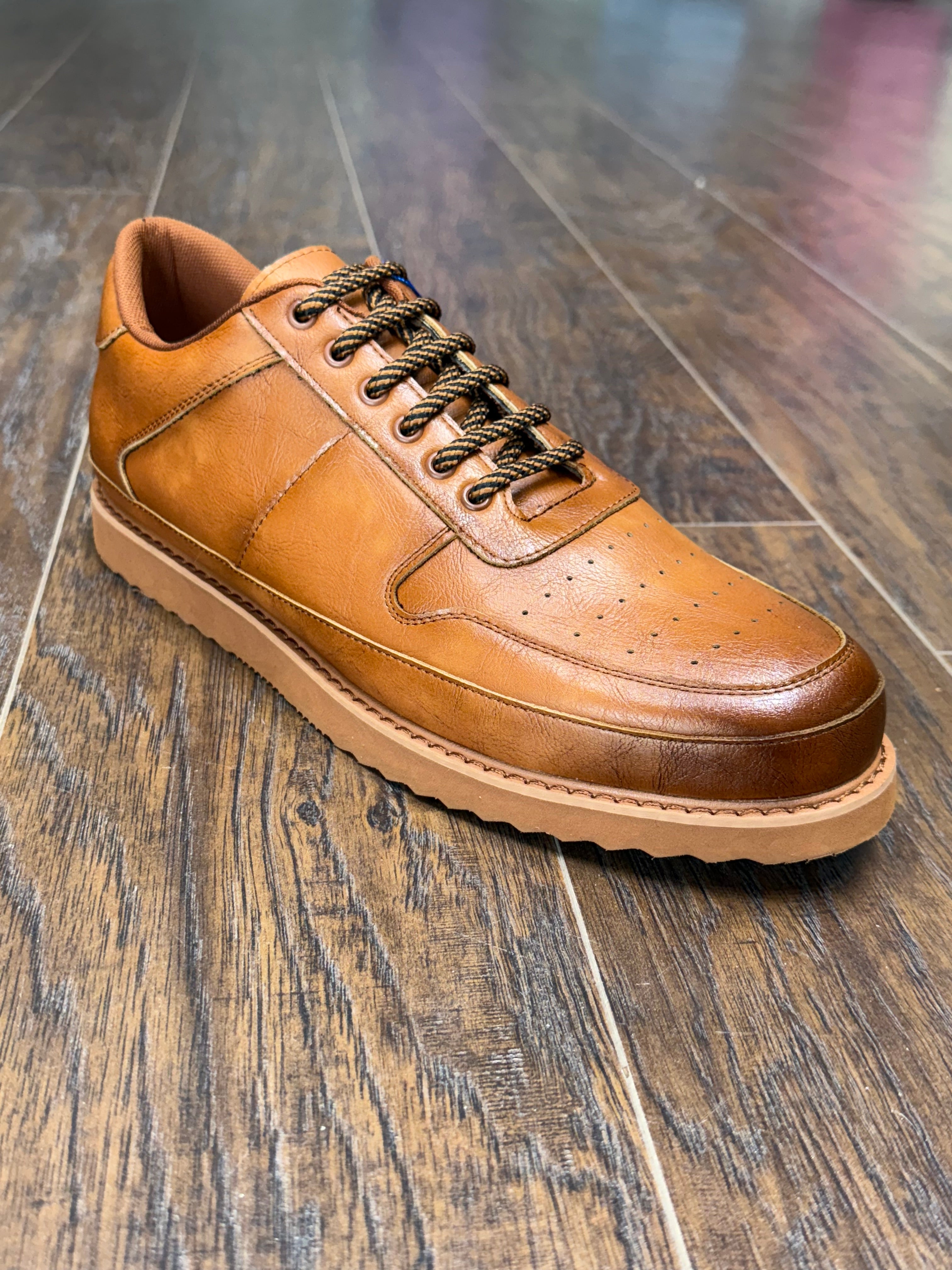 Tayno Casual Sneaker Shoe (Cognac)