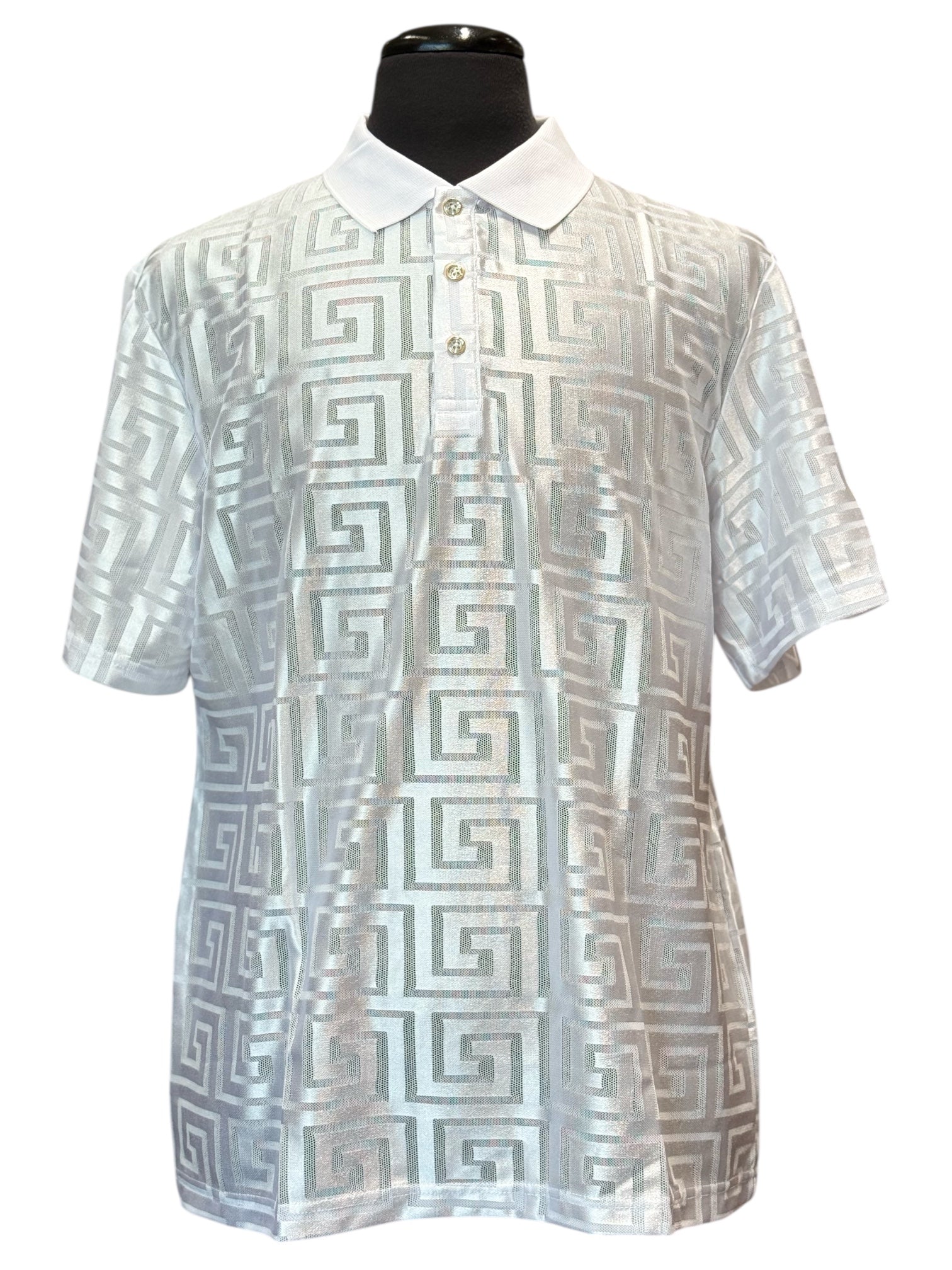Prestige Digital Graphic Polo (White) 533