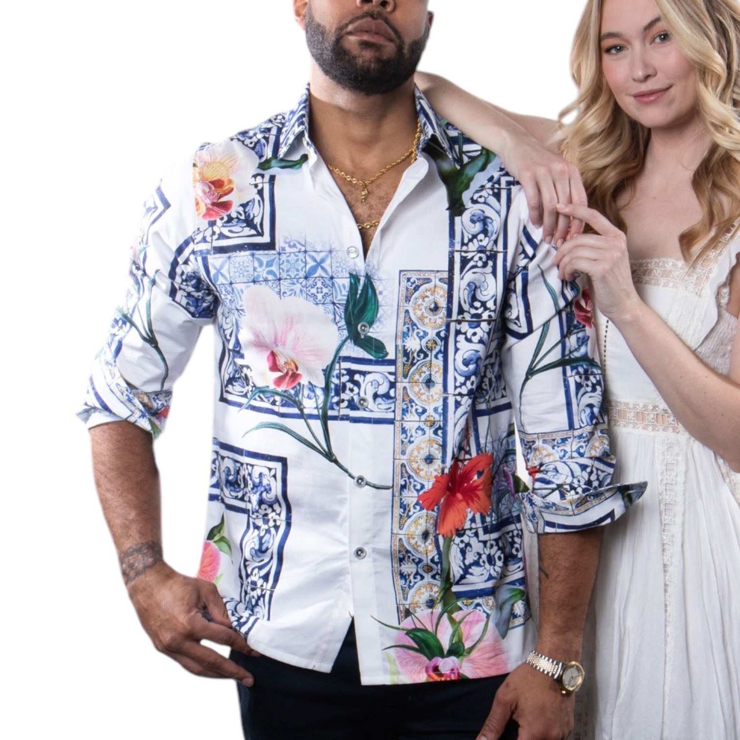 Prestige Cotton Luxury Shirt (Royal) 451