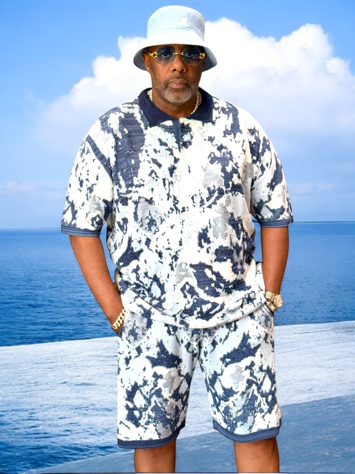 The "Brice" Short Set (Navy)