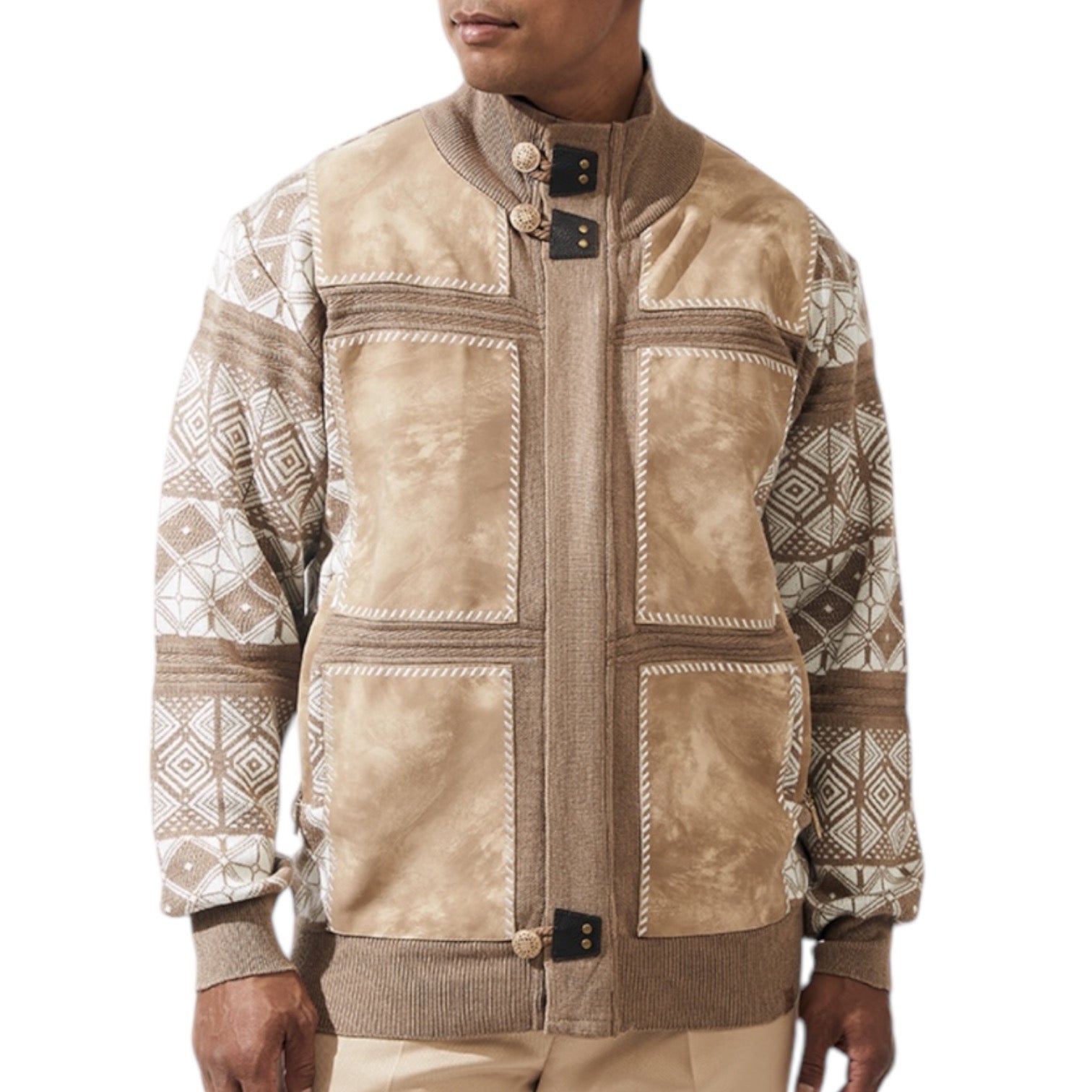Silversilk "Johnnie" Sweater (Tan) 81020