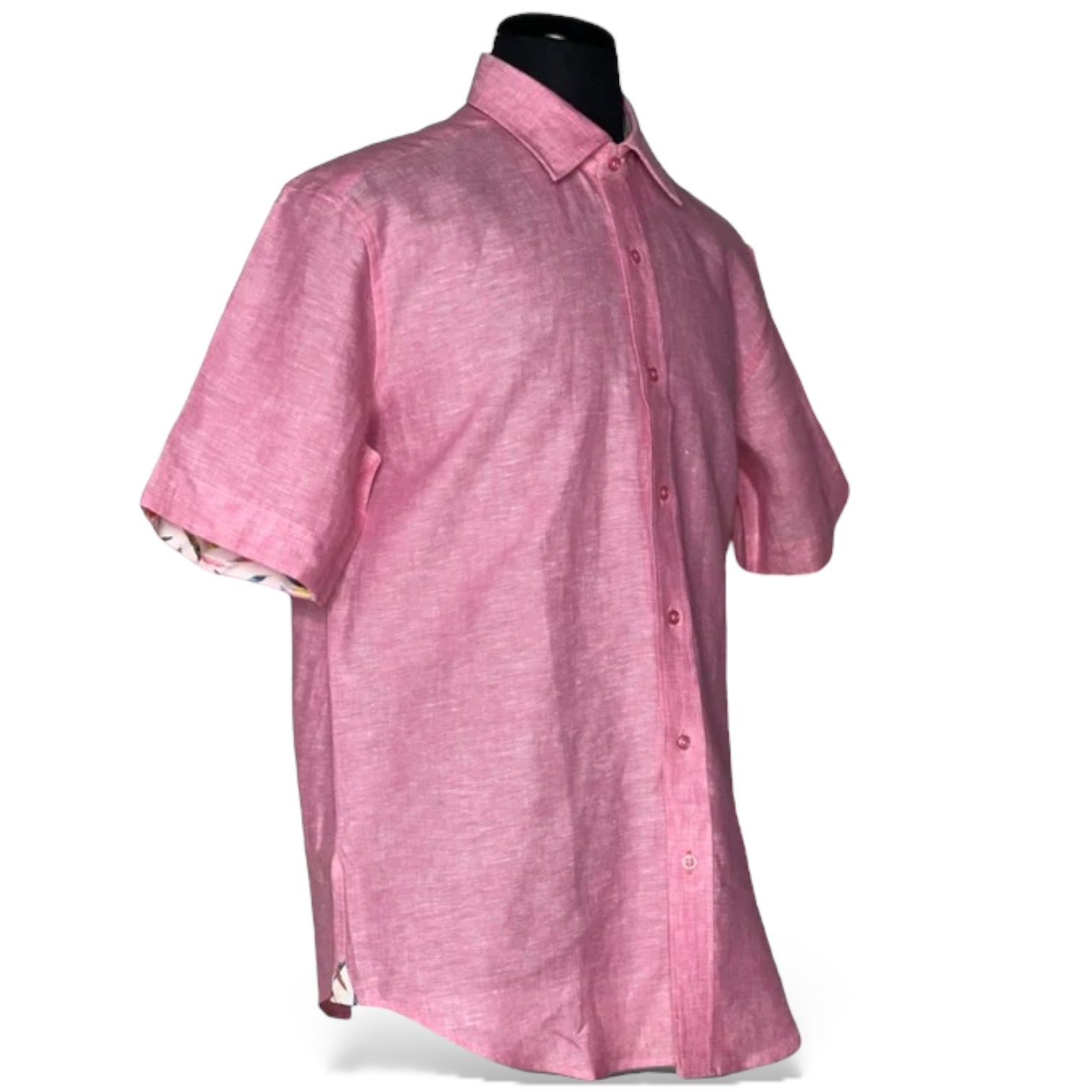 Inserch Linen S/S Shirt (Summer Pink) 7172