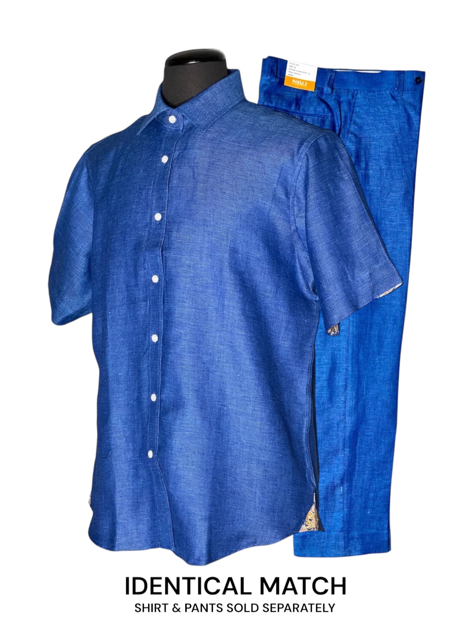 Inserch Linen S/S Shirt (River Blue) 717