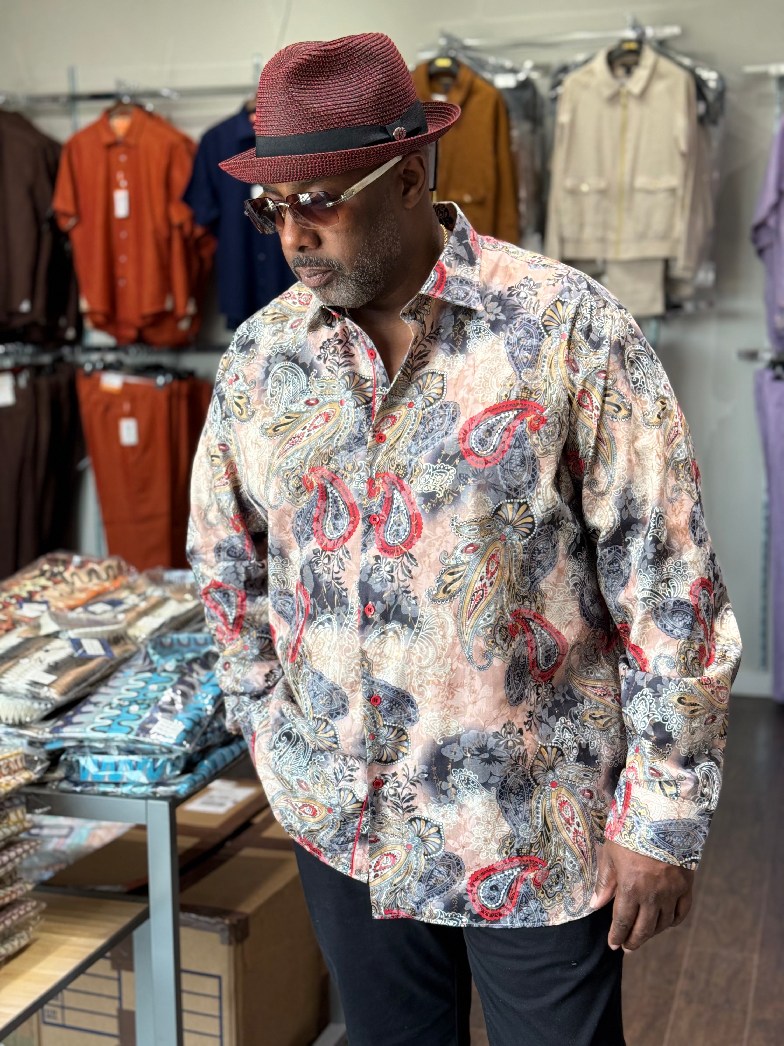 Cigar Couture "Dexter" Shirt (Beige) 5019