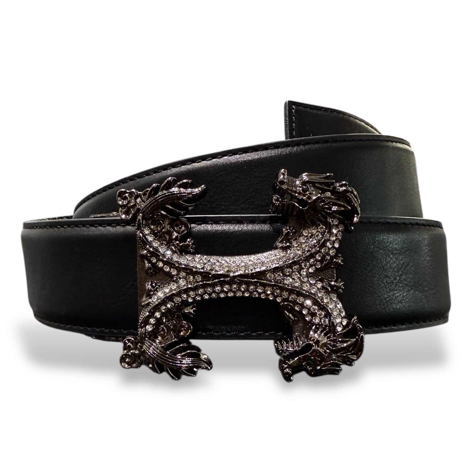 Designer fashion belt (Black) Dragon H