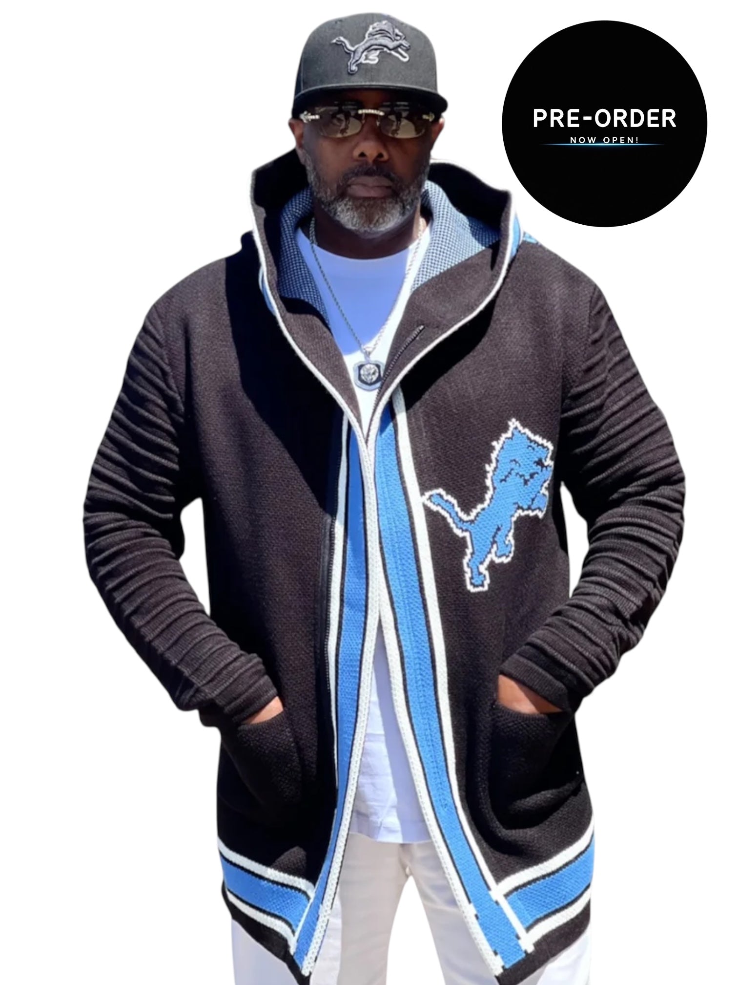 (Pre-Order) OIM "Detroit" 3/4 Length Sweater Jacket (Black)