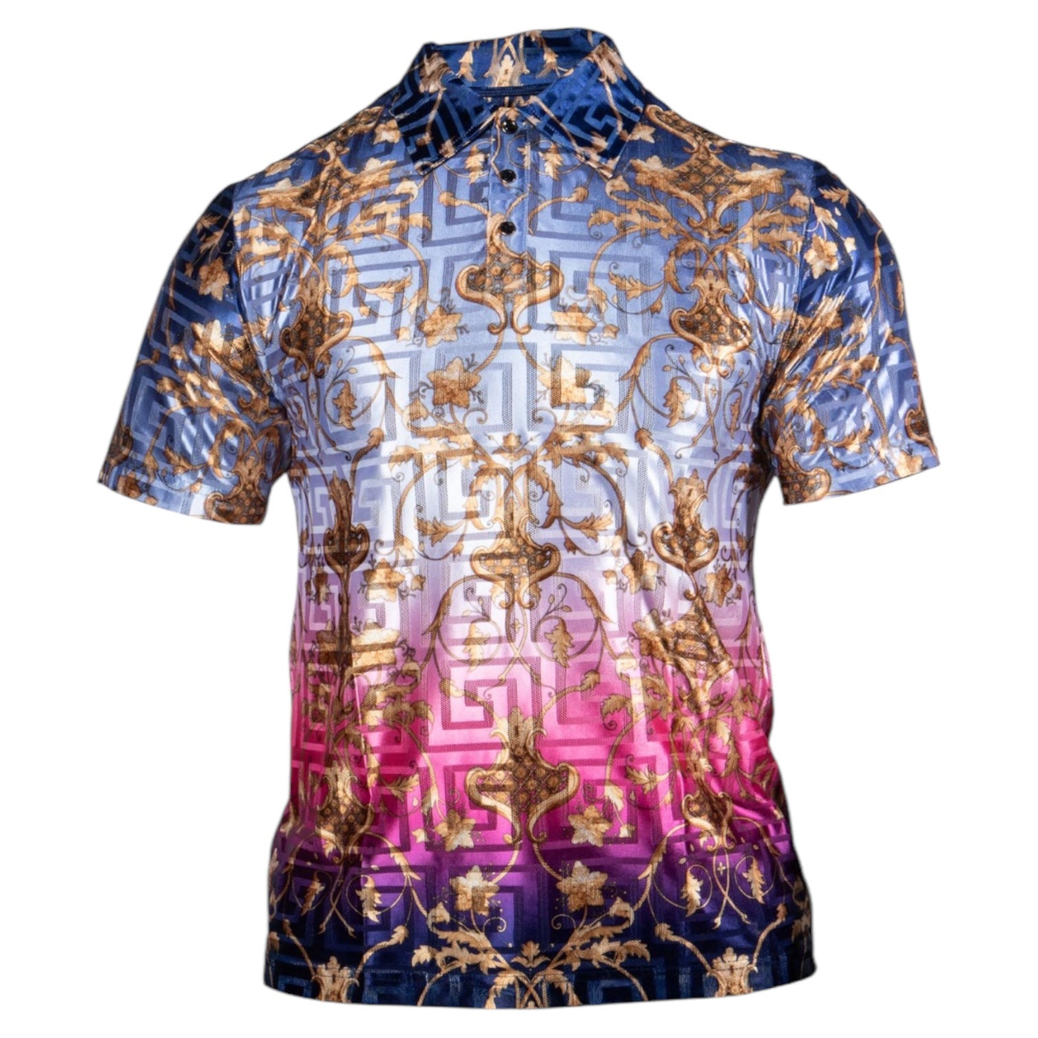 Prestige Digital Graphic Polo (Pink) 535