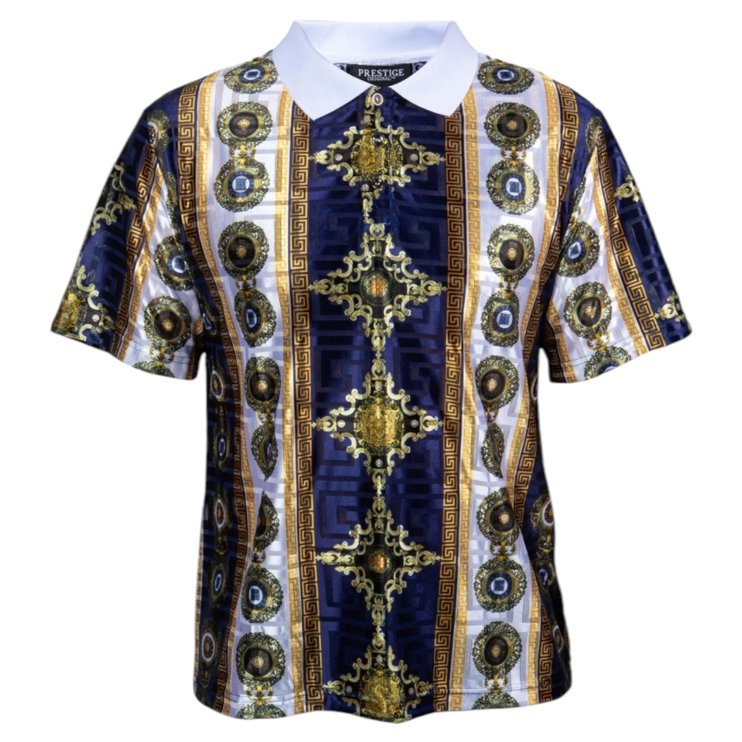 Prestige Digital Graphic Polo (Navy) 540