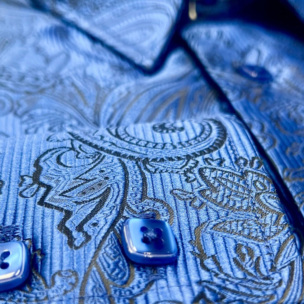 Inserch "luxton" Button Ups L/S (Deep Blue Sea)