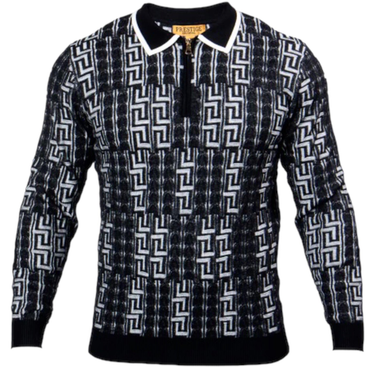 Prestige "Vector" Polo Sweater (Black) 571