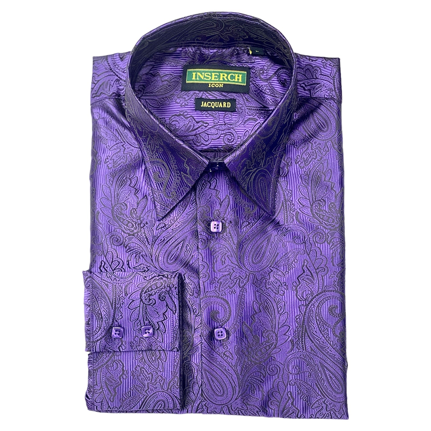 Inserch "luxton" Button Ups L/S (Purple)