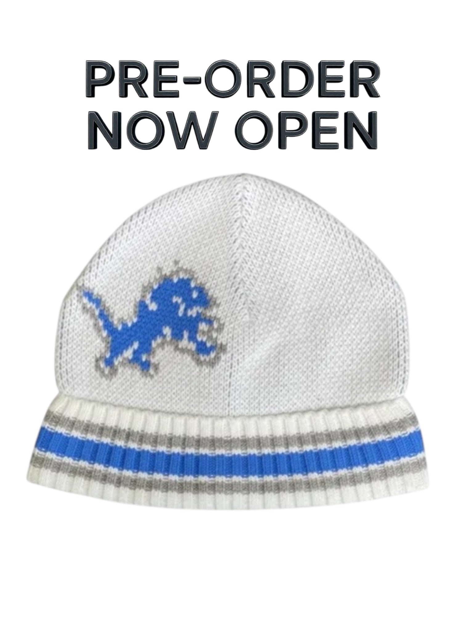 (Pre-Order) OIM "Detroit" Beanie Hat (White)