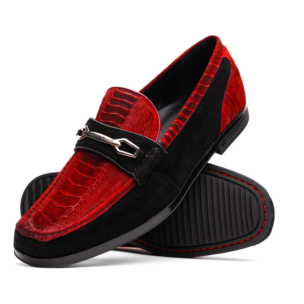 Hugo Ostrich Red / Black