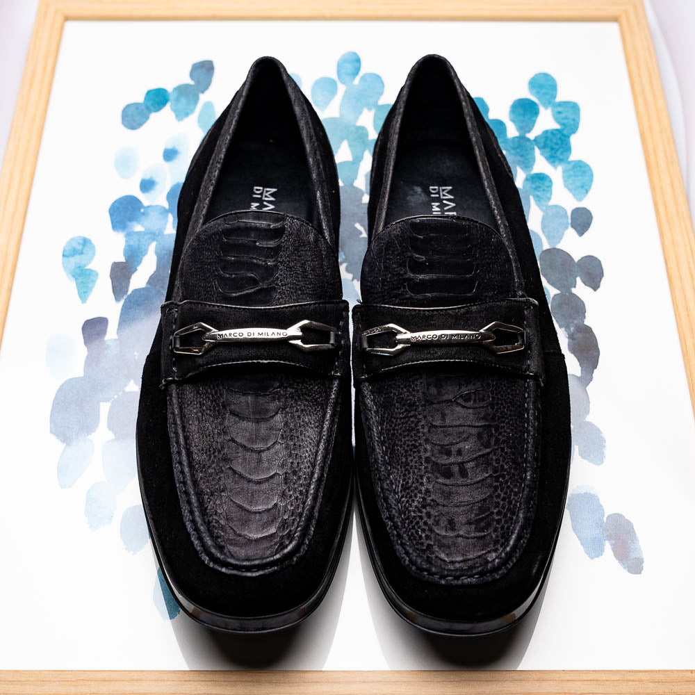 Hugo Ostrich Black