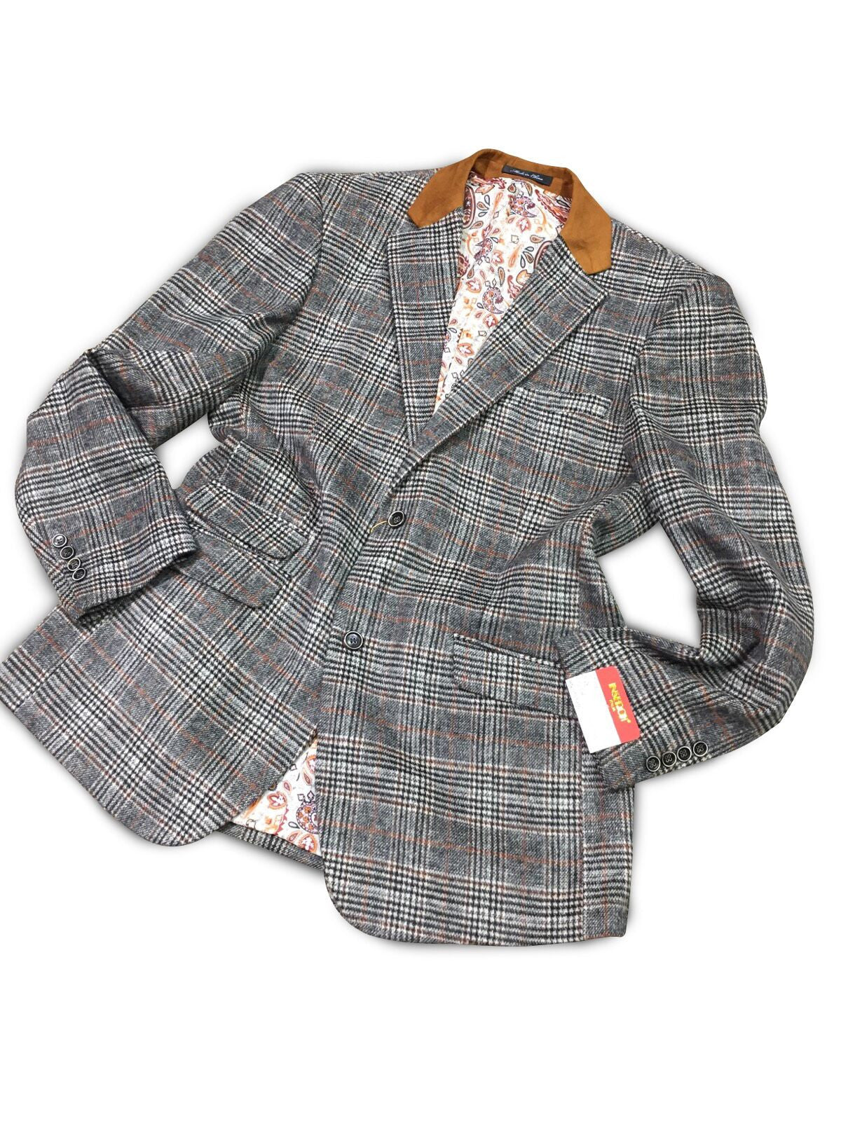 Wool Grey/Rust Blazer