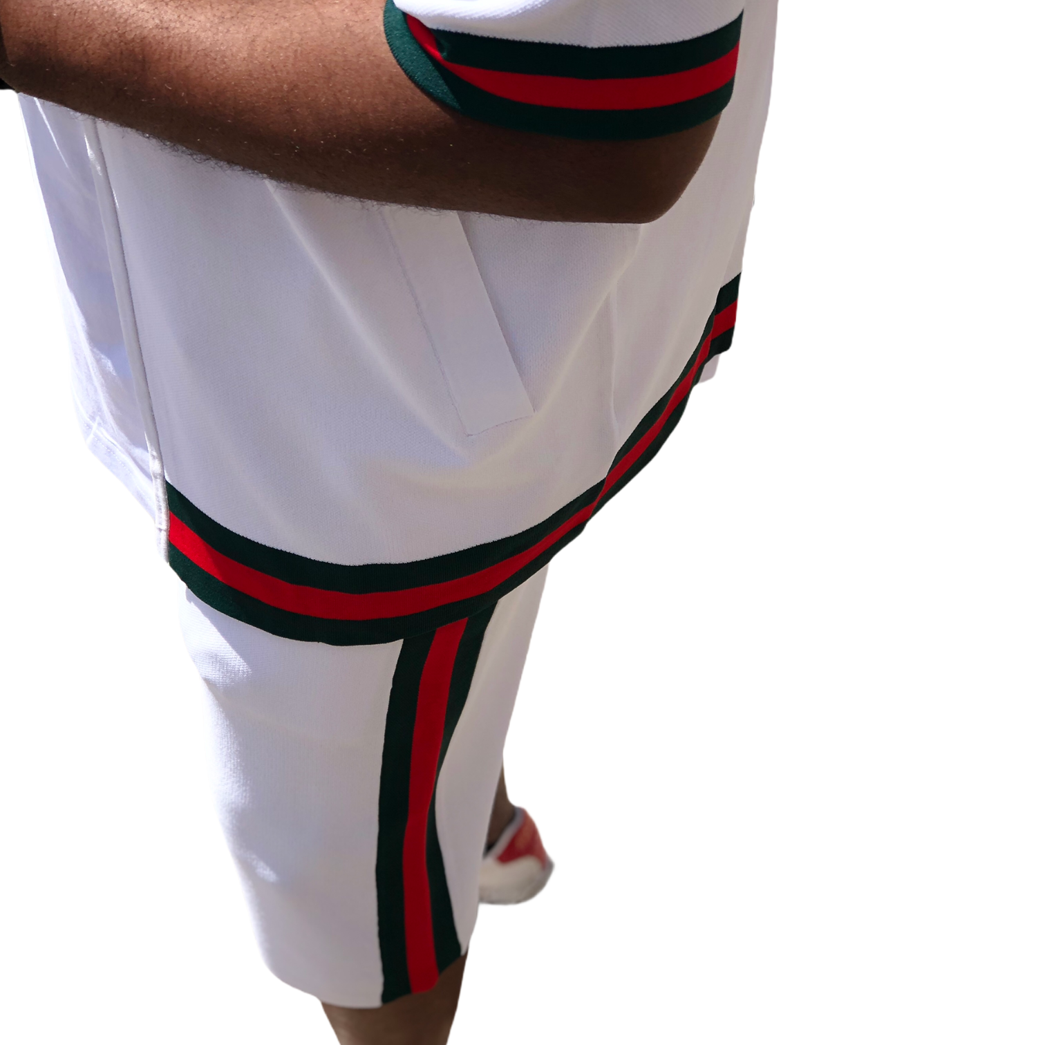 Prestige "Highrise2.0"  Short Set (White/Red/Green)