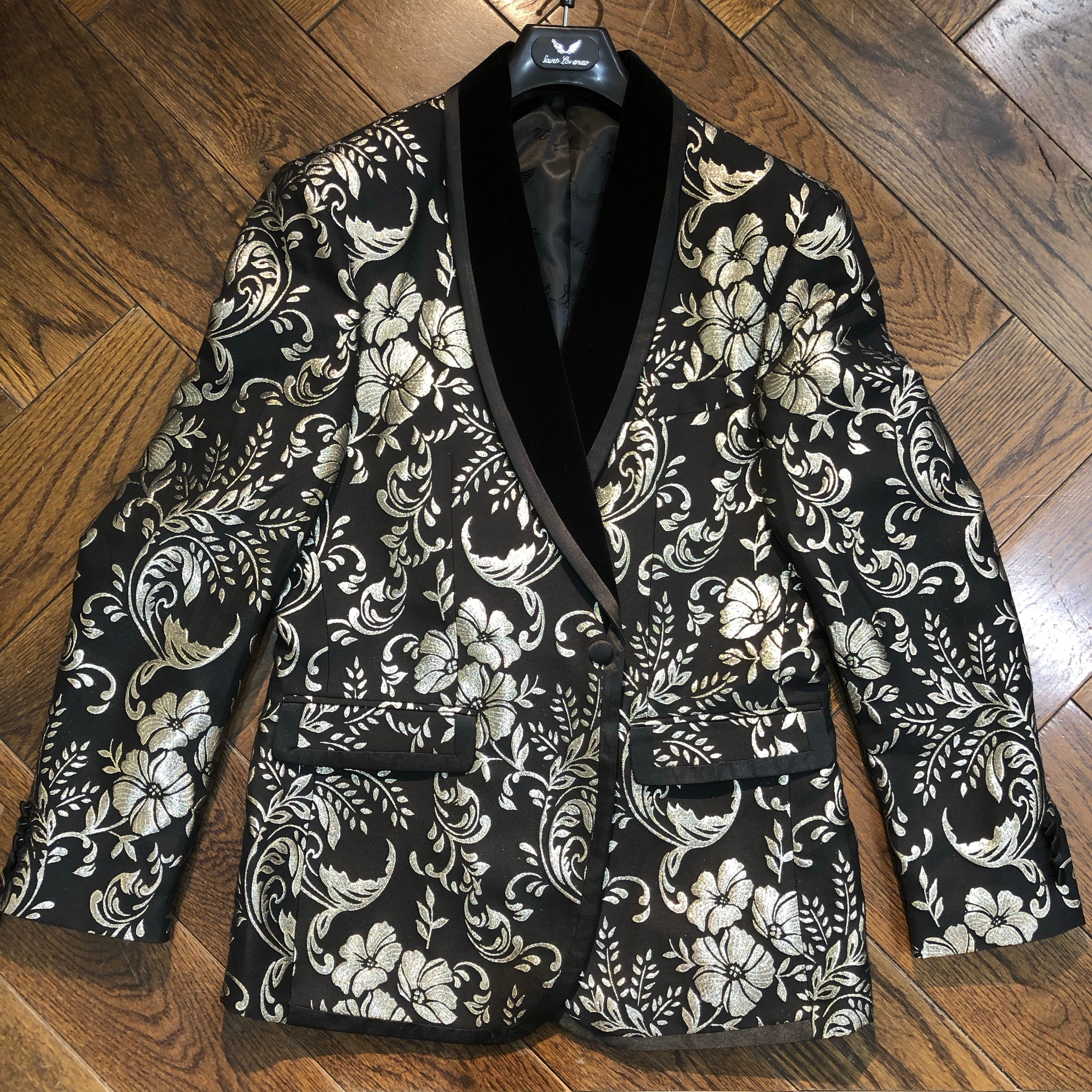 Saint Lorenzo Blazer Blk/Slv/Gold